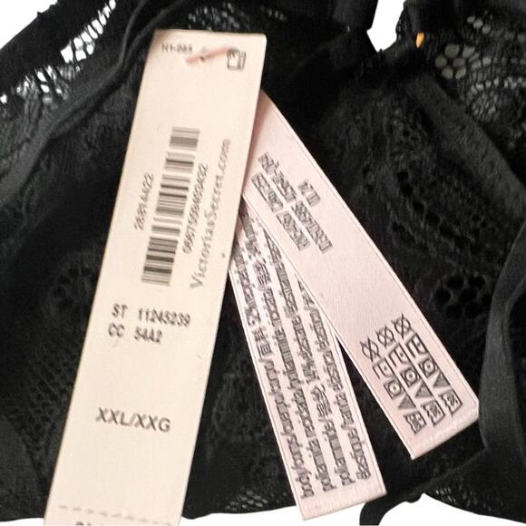 Victoria's Secret Black Lace High-Leg Cheeky Panty, XXL - Picture 3 of 4